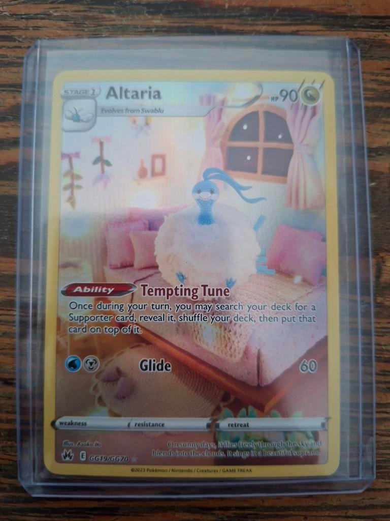 Pokemon Kaart Altaria GG19/GG70 (Crown Zenith), Ophalen of Verzenden, Zo goed als nieuw, Losse kaart, Foil