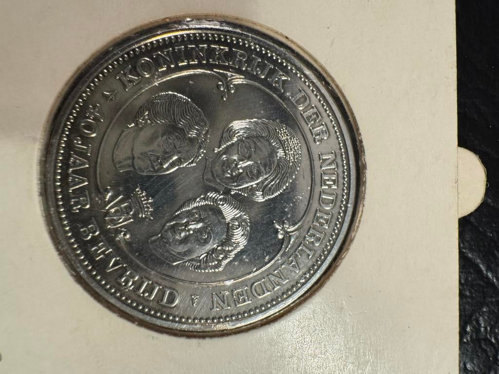 munt Koninkrijk der Nederlanden 40 jaar bevrijding, Ophalen of Verzenden, Koningin Beatrix