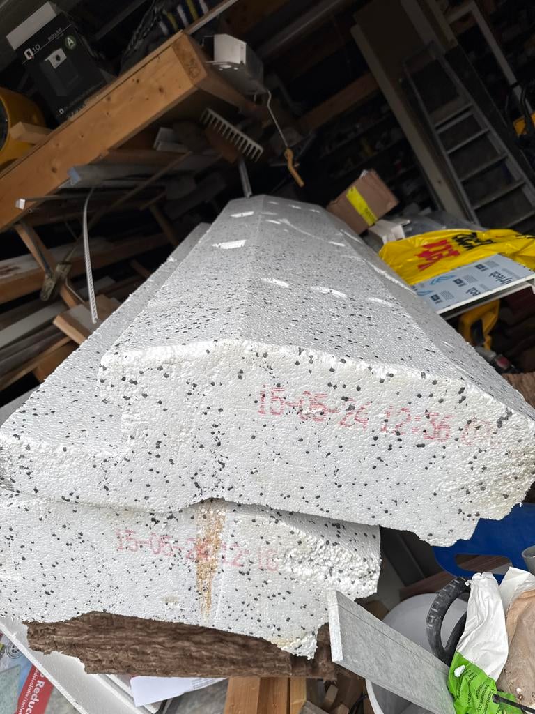 Isolatieplaten piepschuim, Ophalen, Gebruikt, Minder dan 5 m², Muurisolatie