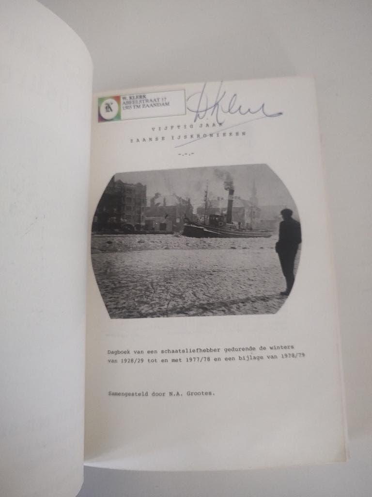 50 jaar Zaanse ijskronieken N.A. Grootes 2e druk 1984, 20e eeuw of later, N. A. Grootes, Ophalen of Verzenden, Zo goed als nieuw