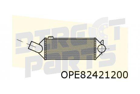 Opel Astra F (-8/94) (1.7TD) / Kadett E interkoeler Behr OES, -, -, Opel, Nieuw