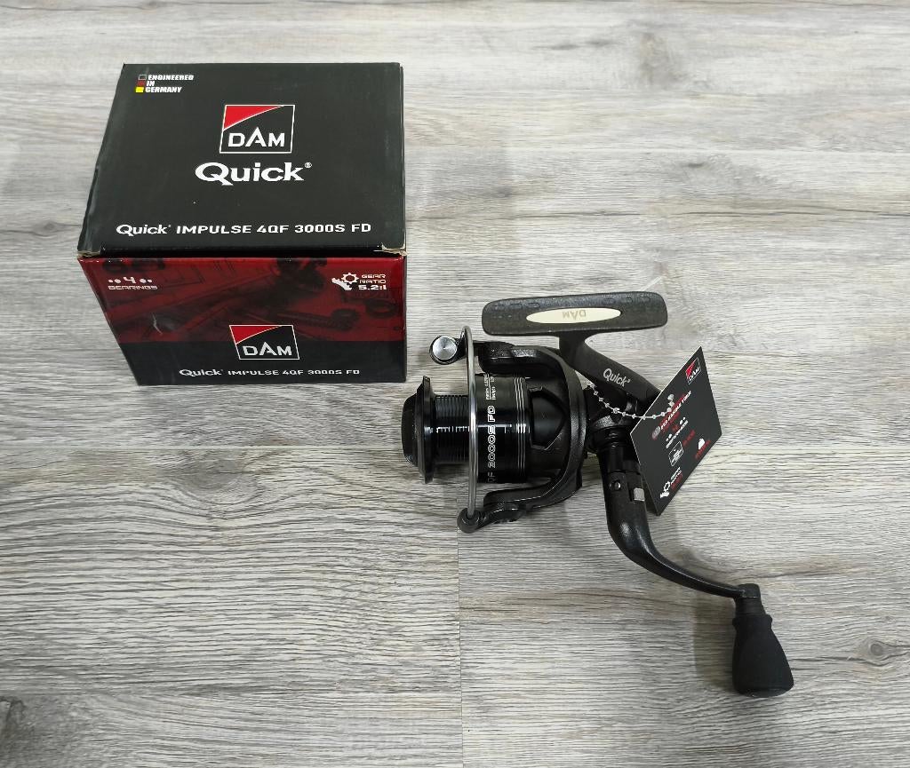 NIEUW Dam Quick Impulse 4QF 3000S FD Molen 4-LG Alu Spoel, Ophalen of Verzenden, Nieuw, Molen