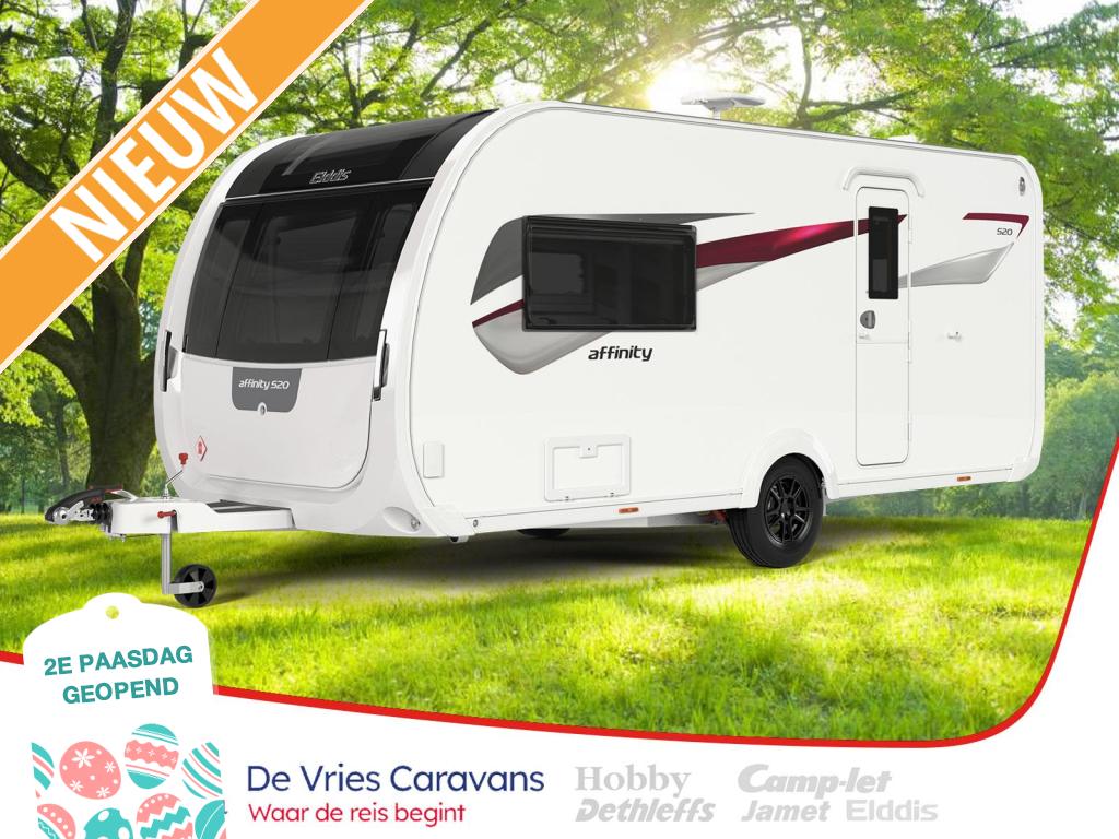 Elddis Affinity 520 Verbouwings actie!, Overige typen, Standaardzit, Elddis, Tot en met 2