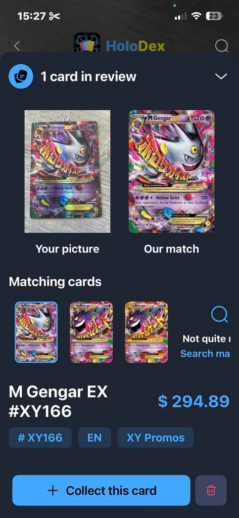 m Gengar EX, Ophalen of Verzenden, Zo goed als nieuw