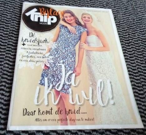 Bijlage bij Knipmode april 2017 bruidsjurk trouwjurk 34/54, Verzenden, Zo goed als nieuw, Vrouw, Knipmode