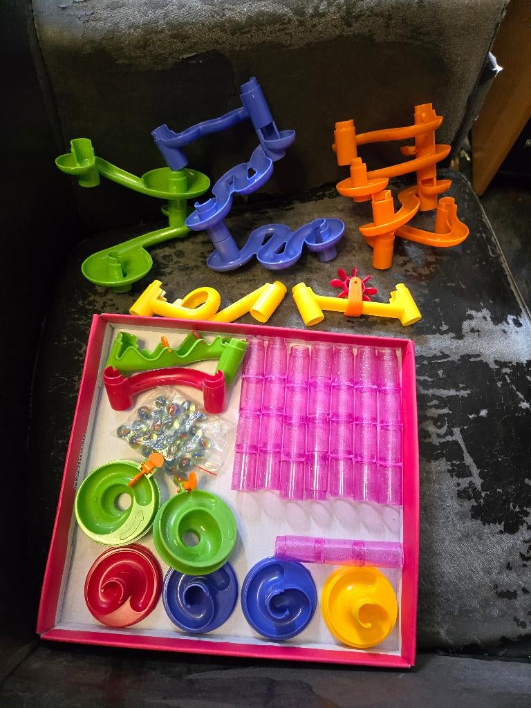 House of Marbles knikkerbaan Incl. 28 knikkers, Ophalen, Gebruikt