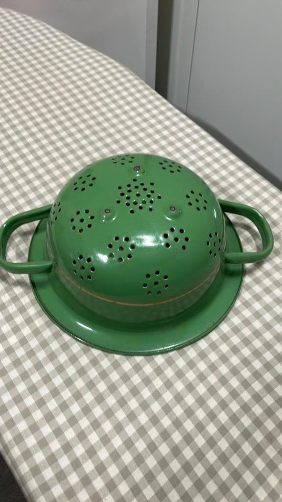 Emaille vergiet, Antiek en Kunst, Antiek | Emaille, Ophalen of Verzenden