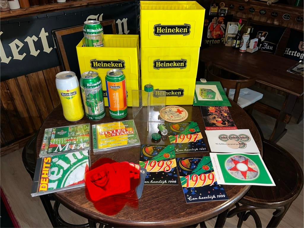 Heineken artikelen, Verzamelen, Biermerken, Gebruikt, Overige typen, Heineken, Ophalen