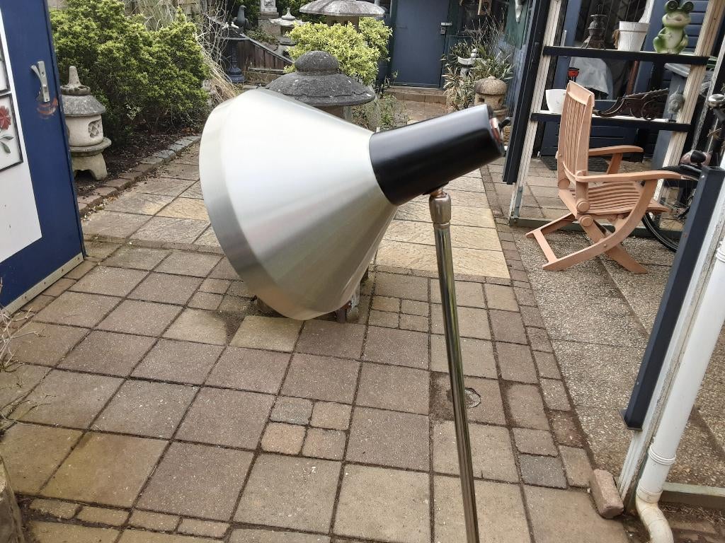 Vintage jaren 70 80  vloerlamp de sprinkhaan, Ophalen, Gebruikt, Metaal, 150 tot 200 cm