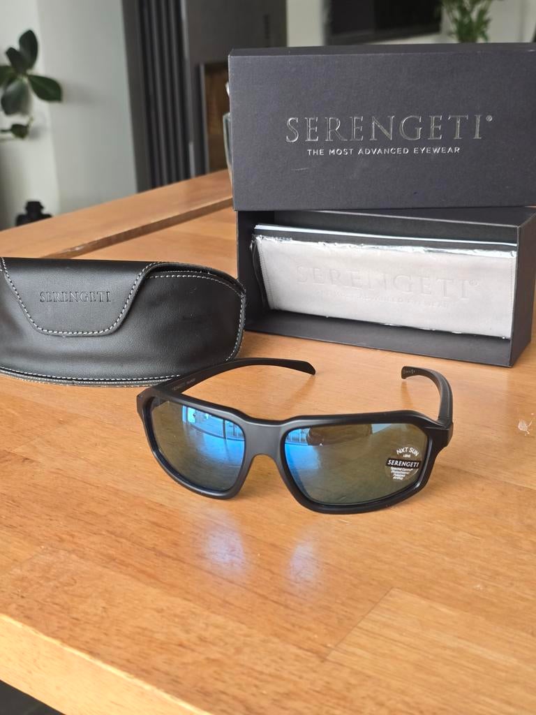 Serengeti Hext SS571003 Gepolariseerde Zonnebril, Overige merken, Zonnebril, Zwart, Nieuw