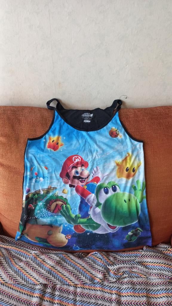Singlet Super Mario Galaxy 2 maat XL, Kleding | Dames, Overige kleuren, Maat 46/48 (XL) of groter, Ophalen of Verzenden, Zo goed als nieuw