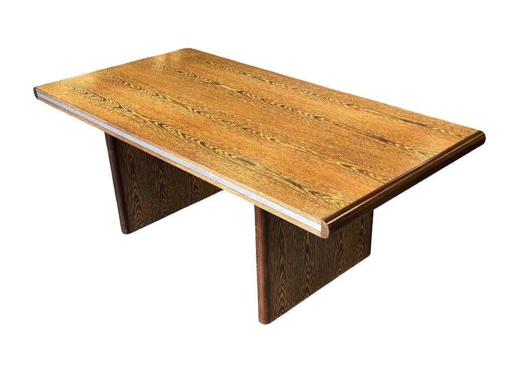 Vintage executive desk werkplek bureau wenge jaren 70 design, Ophalen, Gebruikt, Vintage Werkplek, Vintage Werkplek