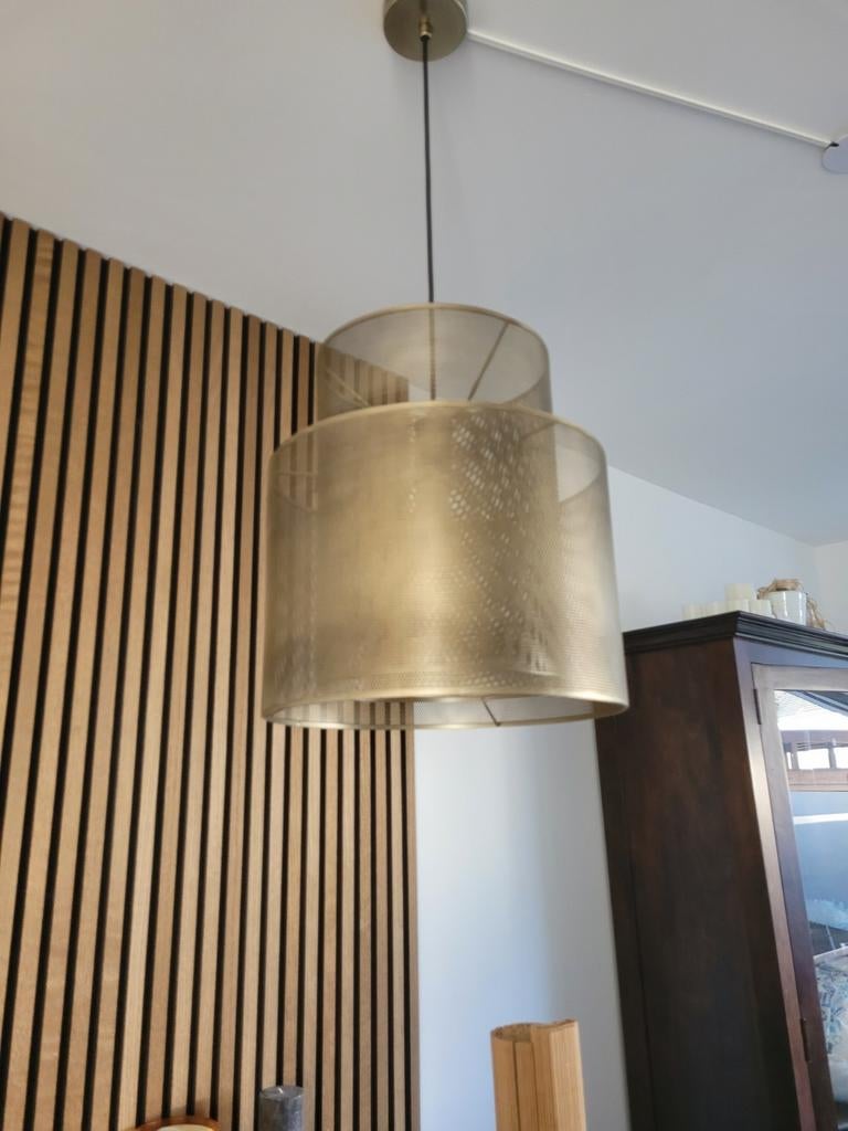 Kwantum brons Lamp - Stijlvolle Hanglamp, Huis en Inrichting, Lampen | Hanglampen, Ophalen of Verzenden