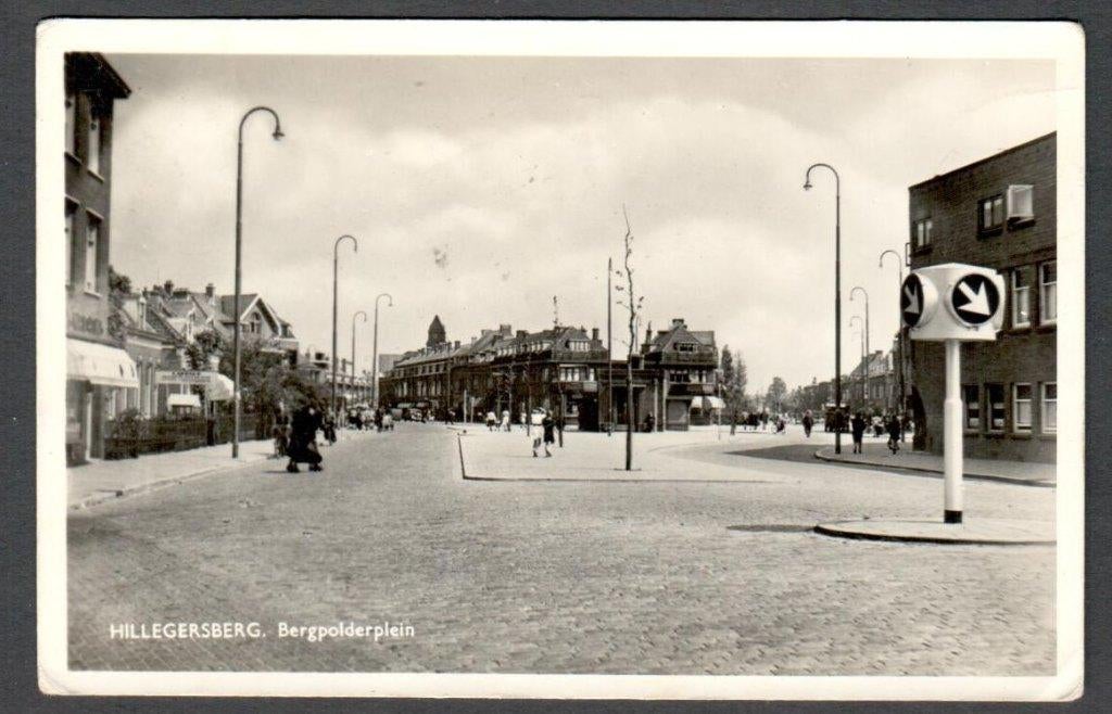 aOude Ansicht - HILLEGERSBERG - Bergpolderplein 1951 ZH, Ophalen of Verzenden, 1940 tot 1960, Gelopen, Zuid-Holland