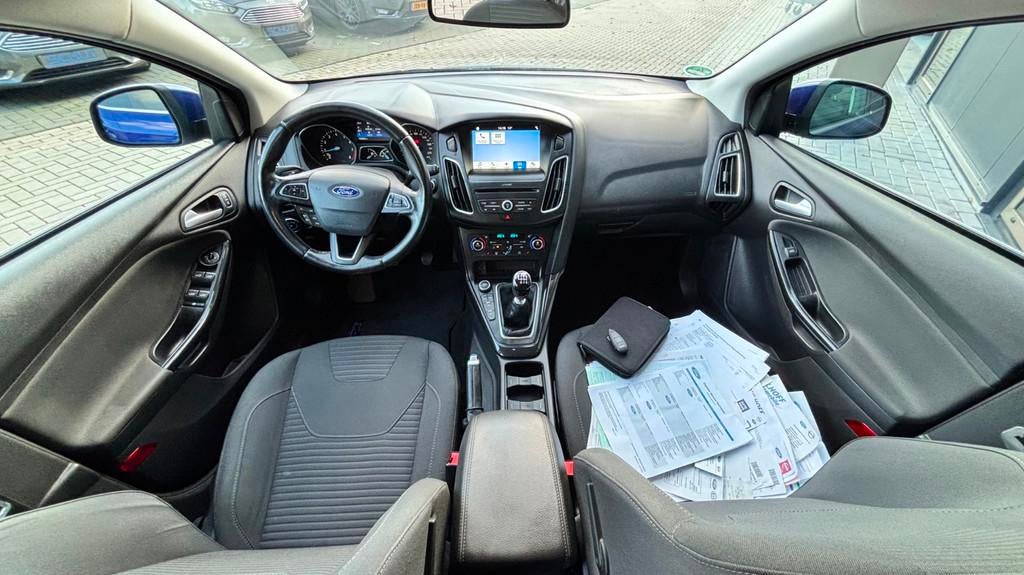 Ford Focus Wagon 125pk Titanium CLIMA | CRUISE CONTROL | CAR, Gebruikt, Zwart, Blauw, USB