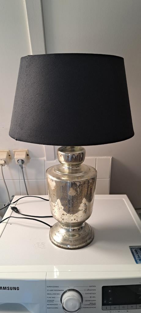 Zgan grote lamp van riviera maison, Huis en Inrichting, Lampen | Tafellampen, Ophalen, Zo goed als nieuw, Glas, 50 tot 75 cm