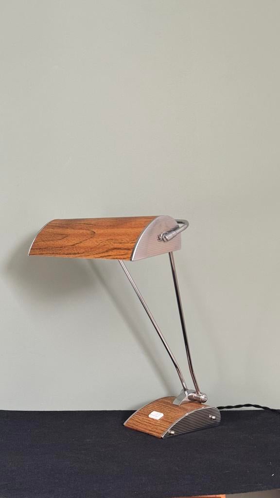 Vintage lamp bureaulamp tafellamp Eileen Gray Jumo ‘30, Ophalen of Verzenden, Zo goed als nieuw, Minder dan 50 cm