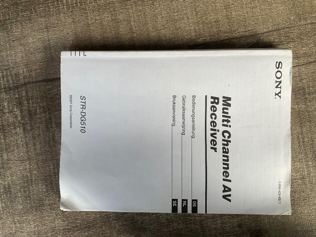 Sony reciever STR-DG510 surround 5+1, Ophalen, 70 watt of meer, Zo goed als nieuw, 5.1-systeem