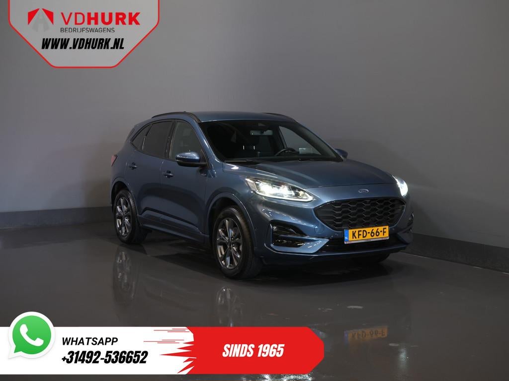 Ford Kuga 2.5 PHEV 225 pk ST-Line LED/ Head-Up/ Adapt.cruise, Gebruikt, 4 cilinders, Blauw, Bedrijf