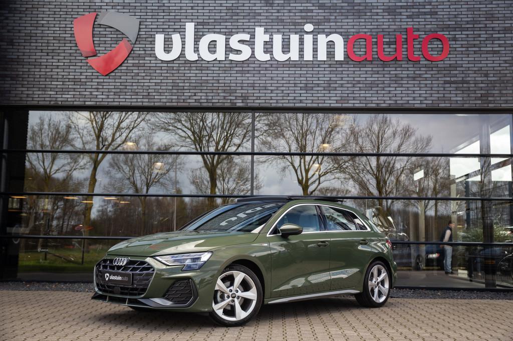 Audi A3 Sportback 35 TFSI S edition S-line , Panoramadak, Ad, Zwart, 4 cilinders, 150 pk, Bedrijf