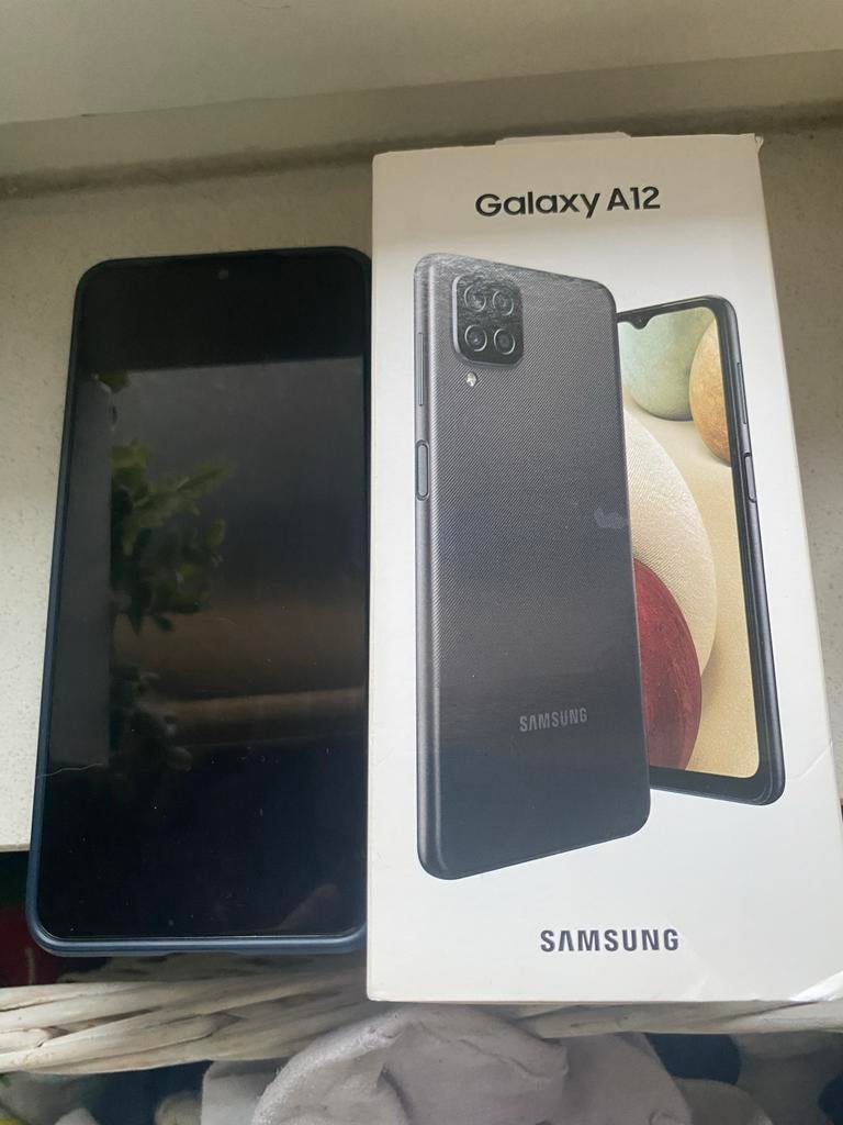 Samsung Galaxy A12, Telecommunicatie, Mobiele telefoons | Samsung, Ophalen, Gebruikt, Blauw, Touchscreen
