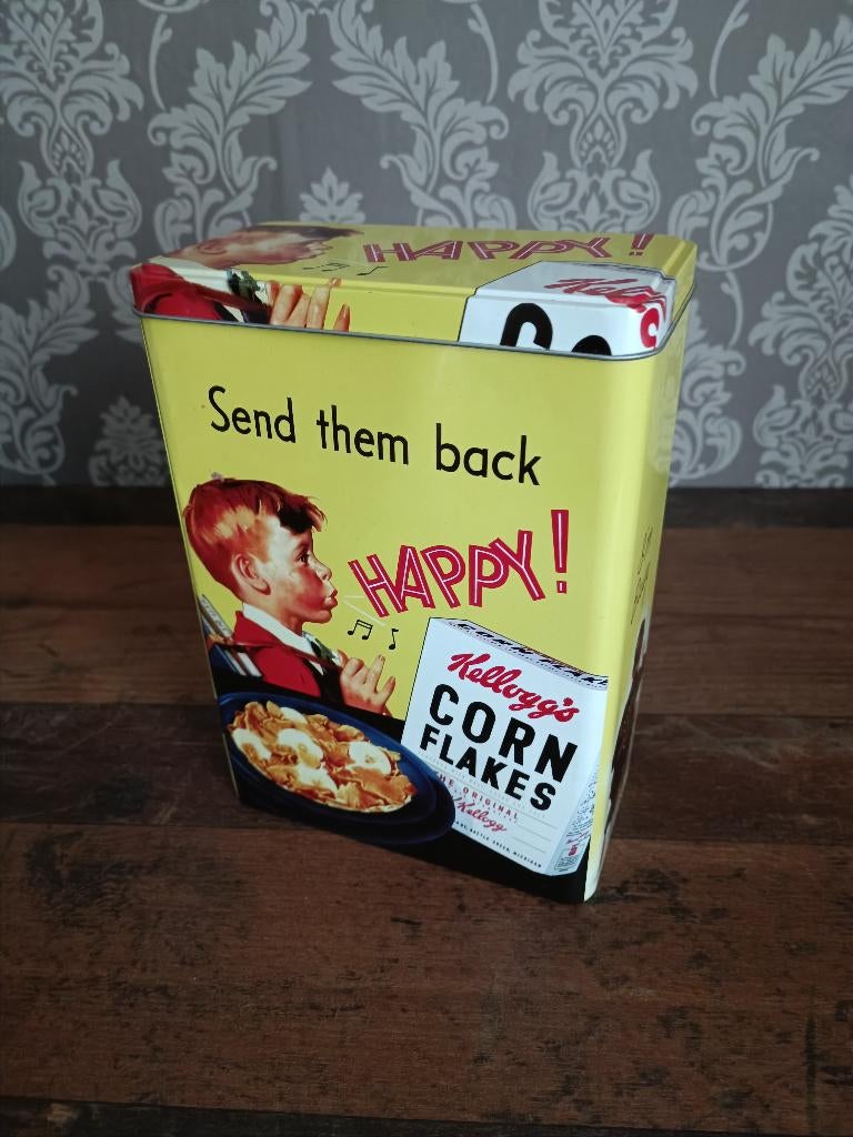 Blik: Corn Flakes / Kellogg's / Fifties /50's / Diner/, Verzenden, Gebruikt, Overige typen