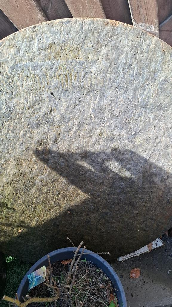 Mooie tafel blad natuur steen, 100 tot 150 cm, Rond, Ophalen of Verzenden, Zo goed als nieuw