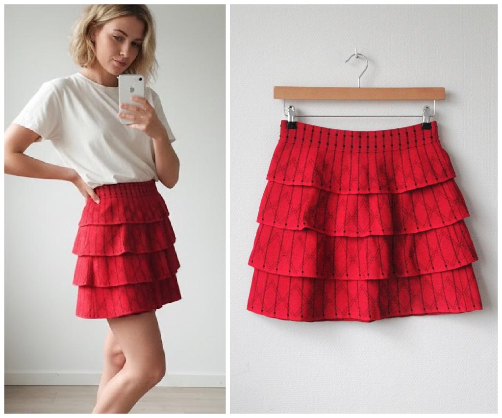 Nikkie - als nieuwe rok / rood / maat 38, Maat 38/40 (M), Verzenden, Zo goed als nieuw, Nikkie