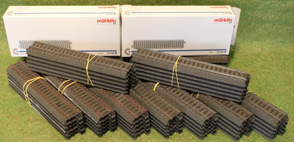 Marklin   C RAIL - WISSELS  PARTIJ, Wisselstroom, Rails, Ophalen of Verzenden, Zo goed als nieuw