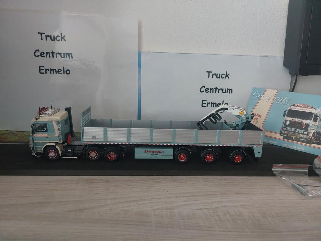 Hoogendoorn Scania 143 met steenoplegger, Ophalen of Verzenden, Nieuw, Bus of Vrachtwagen, Tekno