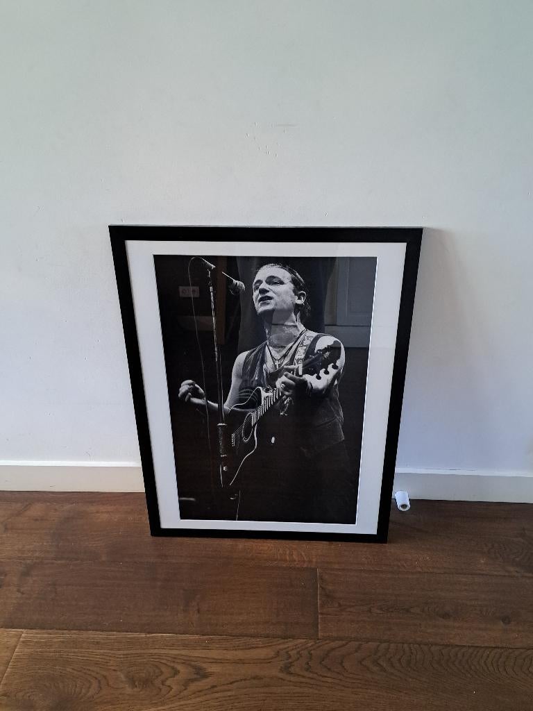 u2 ingelijste posterfoto's, Ophalen, Rechthoekig Staand, Met lijst, Zo goed als nieuw