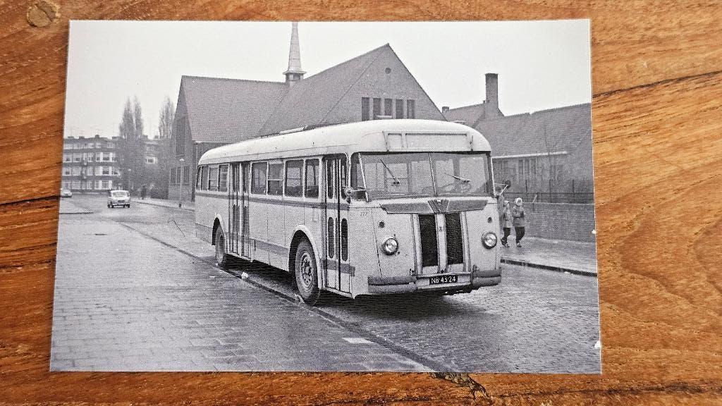 Foto BUS De Jong Rijsoord 227 ex HTM 60, Verzamelen, Spoorwegen en Tramwegen, Verzenden, Gebruikt, Bus of Metro, Overige typen