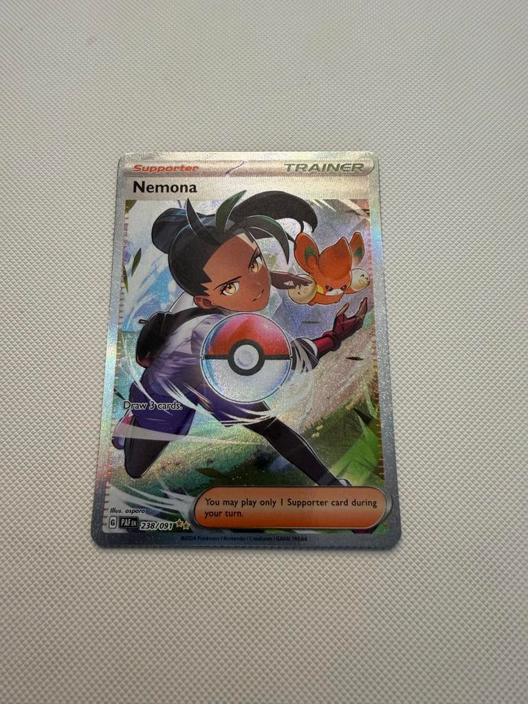 Nemona 238/091 - Paldean Fates - Pokémon Kaart, Ophalen of Verzenden, Nieuw, Losse kaart, Foil