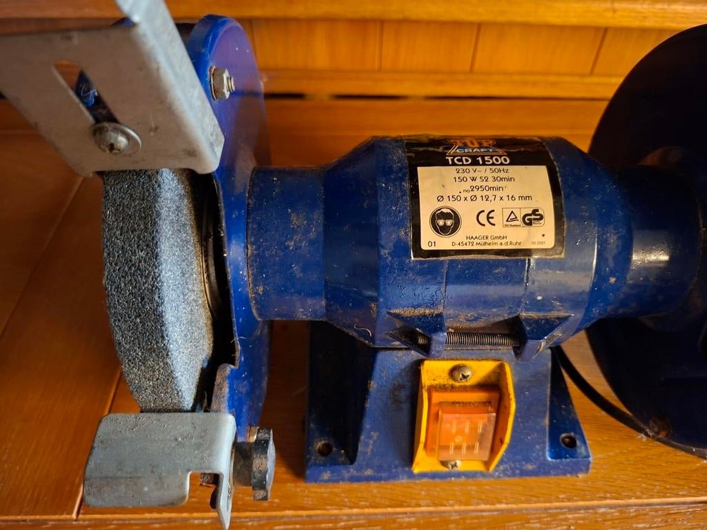 Slijpsteen TopCraft, Doe-het-zelf en Verbouw, Ophalen of Verzenden, Minder dan 700 watt, Werkbankslijpmachine