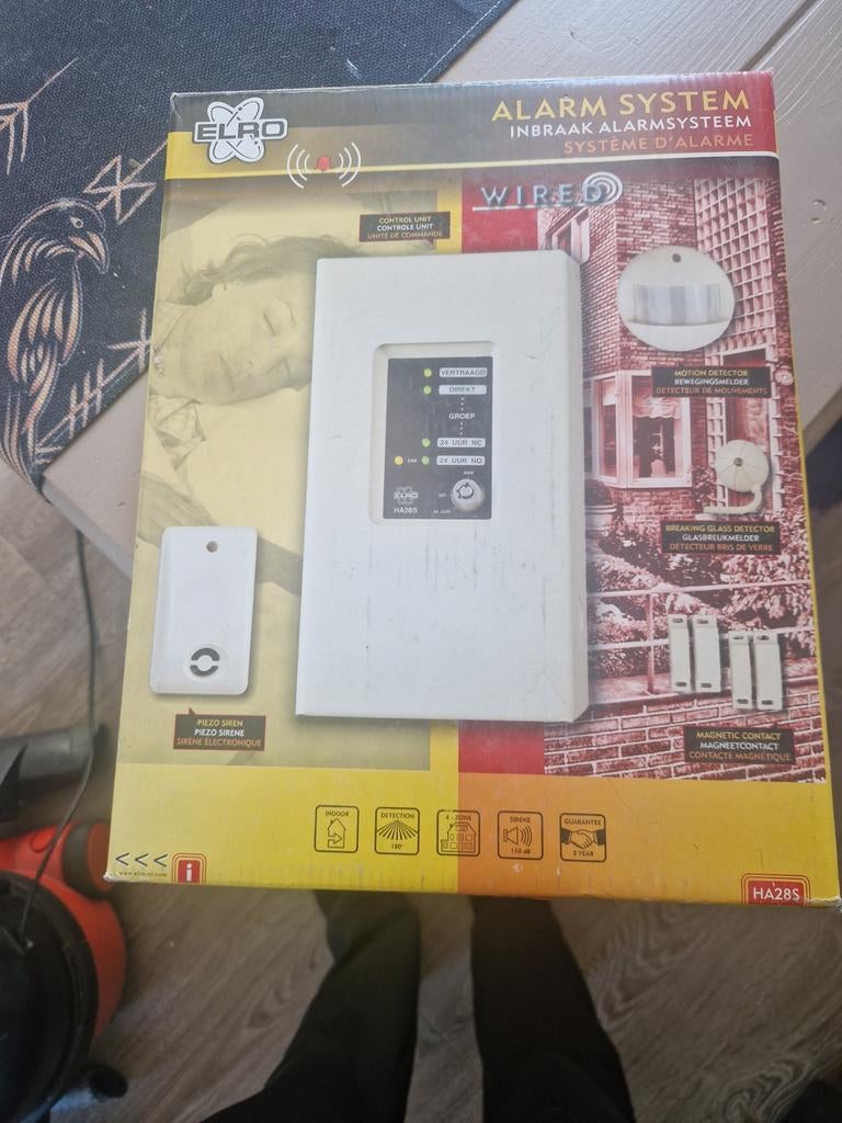 ELRO HA28S Inbraak Alarmsysteem, Ophalen of Verzenden, Zo goed als nieuw, Compleet systeem, Raam of Deur