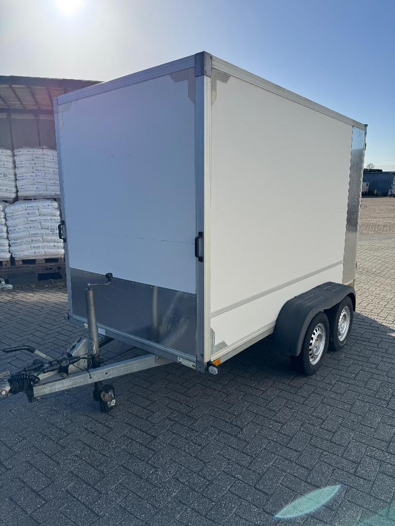 Twins gesloten tandemasser aanhanger, Auto diversen, Aanhangers en Bagagewagens, Ophalen, Gebruikt