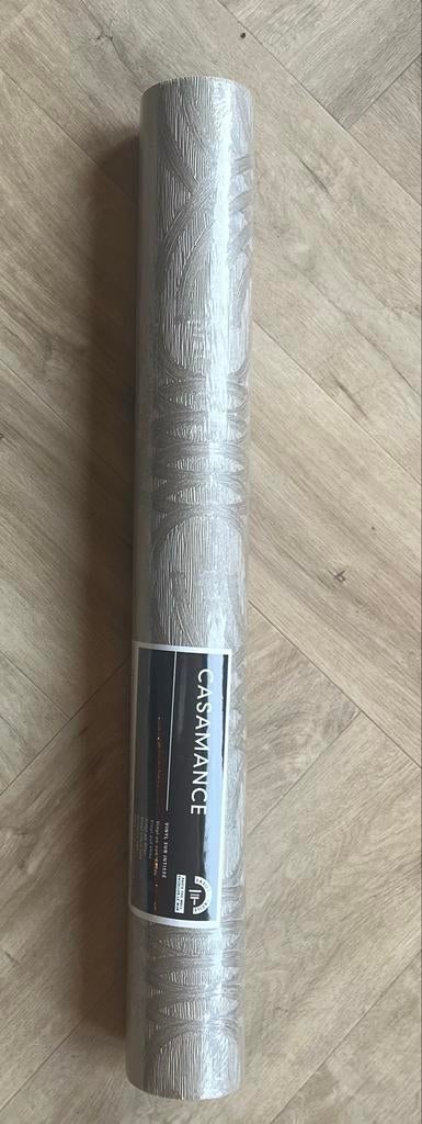 Rol behang Casamance Métal - Luxe Design Behang, Ophalen, Minder dan 10 m², Grijs
