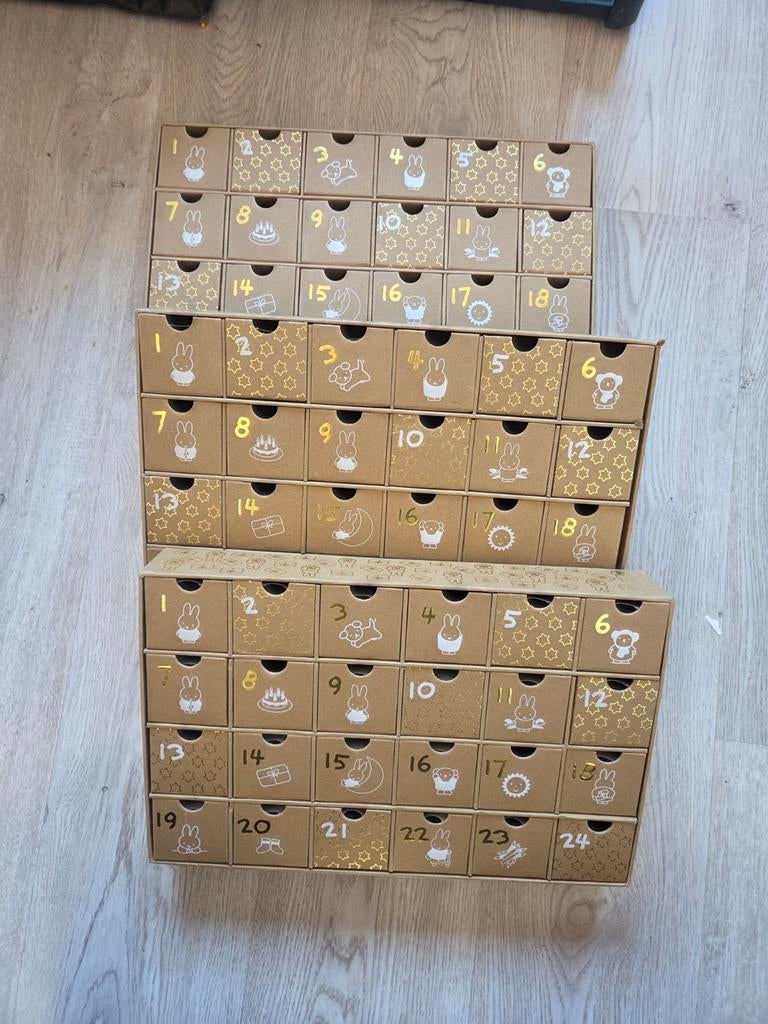 Drie lege nijntje adventkalenders, Nijntje, Nijntje, Nieuw, Ophalen of Verzenden