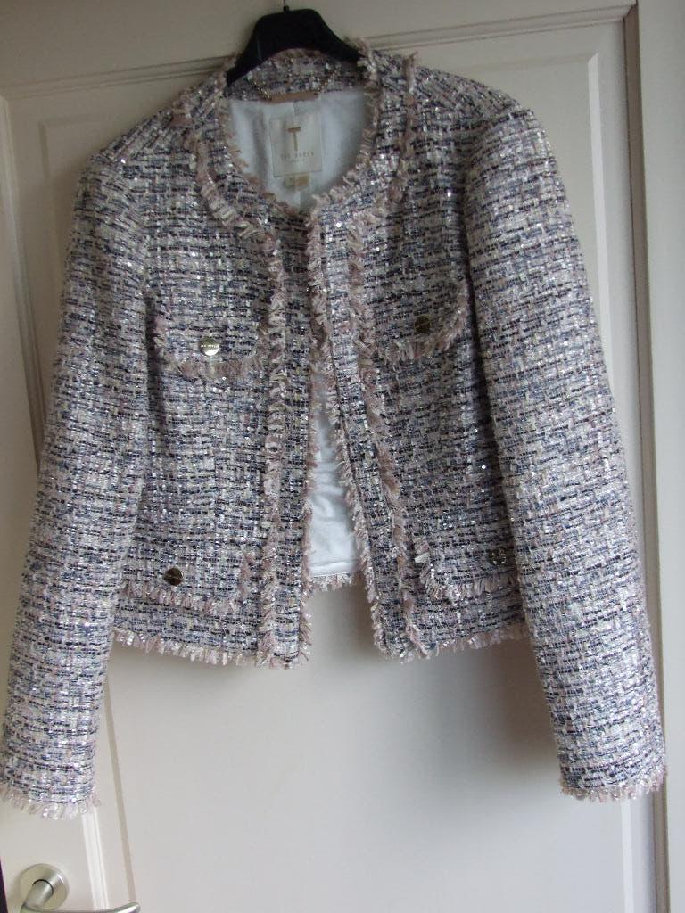 Nieuw colbertjasje met glimmertje Ted Baker M/38/40, Kleding | Dames, Maat 38/40 (M), Overige kleuren, Nieuw, Ophalen of Verzenden