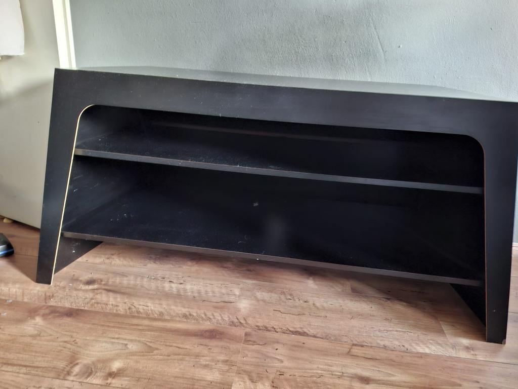 Tv meubel, zwart., Huis en Inrichting, Ophalen, Gebruikt, 25 tot 50 cm, Minder dan 100 cm