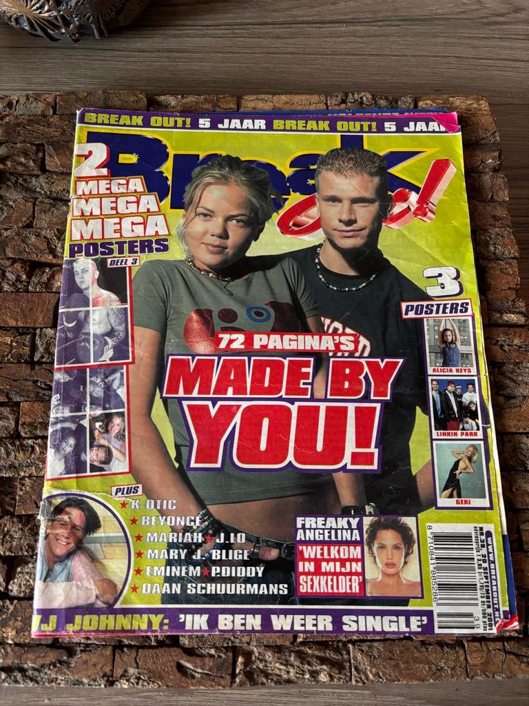 Break Out! Tijdschrift begin 2000 ( gratis verzenden ), Ophalen of Verzenden, Gelezen, Gossip of Showbizz