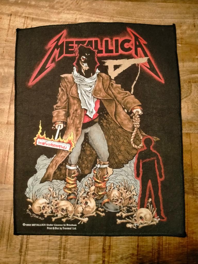 Metallica the Unforgiven 1992 Brockum vintage backpatch RARE, Verzamelen, Muziek, Artiesten en Beroemdheden, Gebruikt, Overige typen