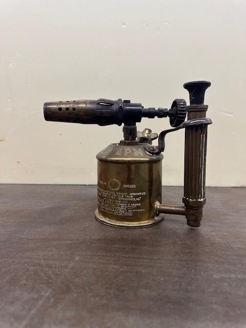 koperen benzine brander, Antiek en Kunst, Ophalen of Verzenden, Koper