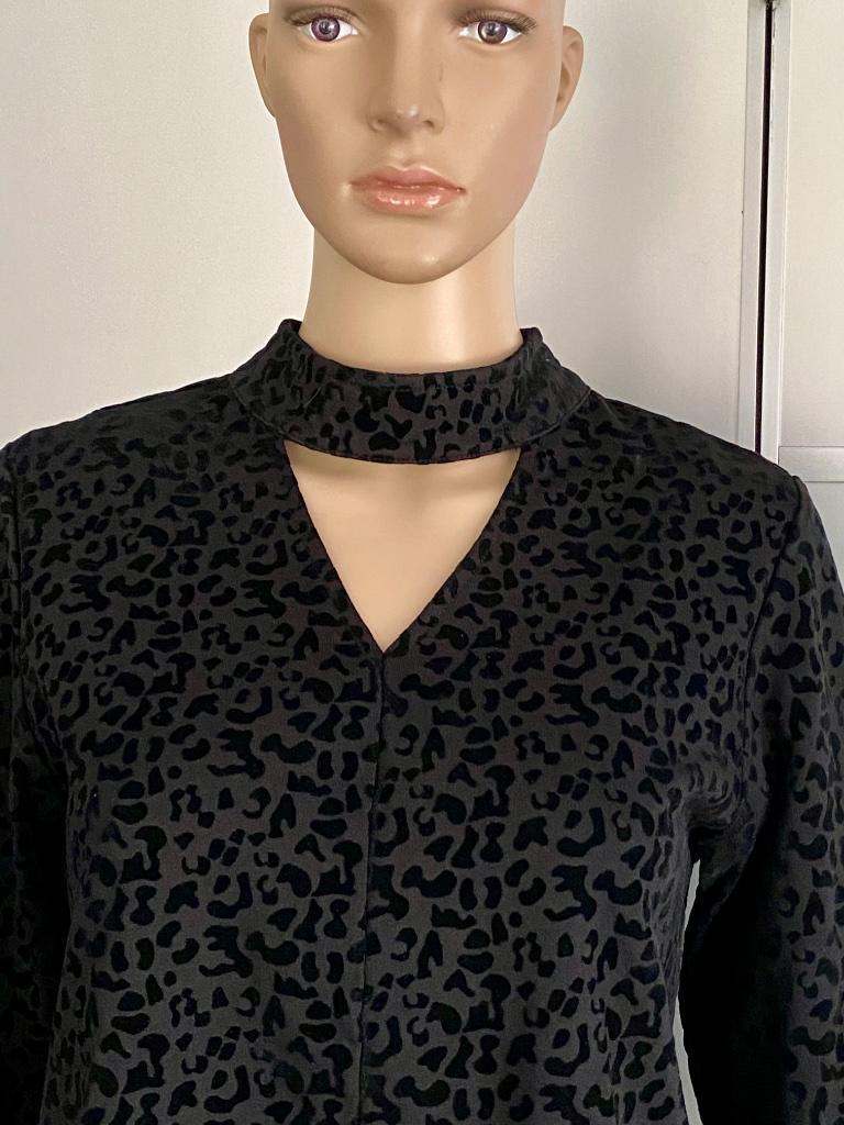 H867 Sophia Perla maat 38=M blouse top trui zwart, Maat 38/40 (M), Zwart, Ophalen of Verzenden, Zo goed als nieuw