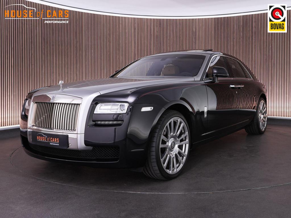 Rolls-Royce Ghost 6.6 V12 |1e lak|schuif/kantel|memory|lucht, Auto's, Rolls-Royce, Automaat, Gebruikt, 12 cilinders, Zwart