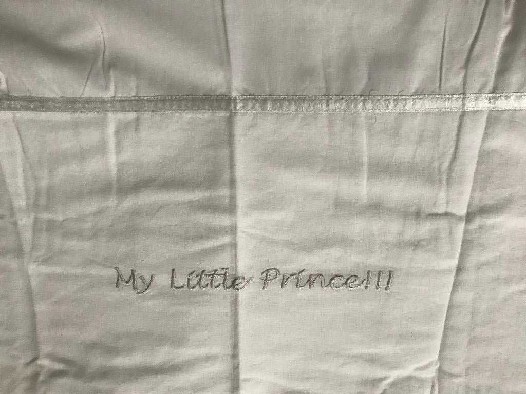 Ledikant laken My little prince, Ophalen, Wit, Overige typen, Zo goed als nieuw
