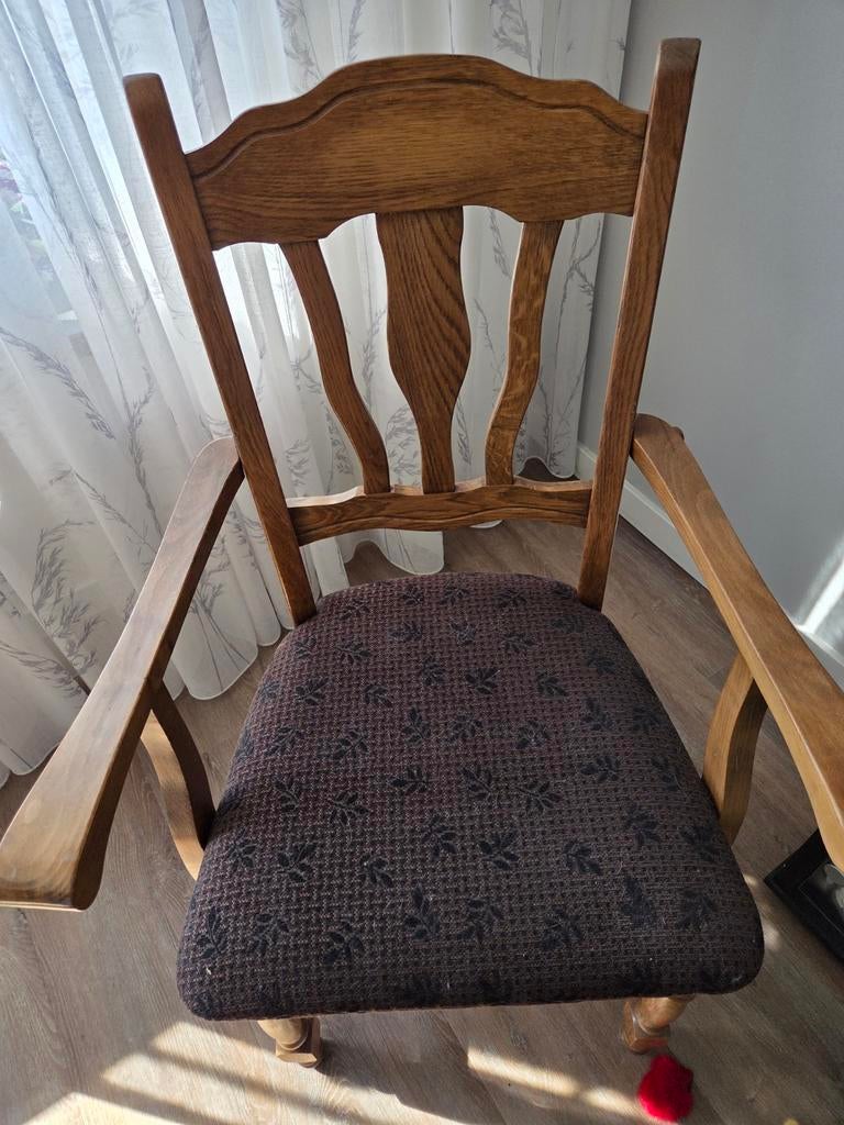 Eetkamer stoelen met en zonder leuning per stuk, Antiek en Kunst, Ophalen