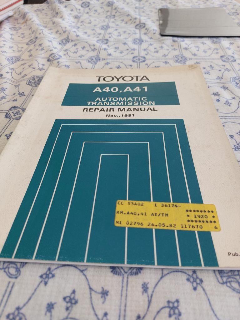 REPAIR MANUAL AUTOMATIC TRANSMISSION TOYOTA A40 A41, Ophalen of Verzenden
