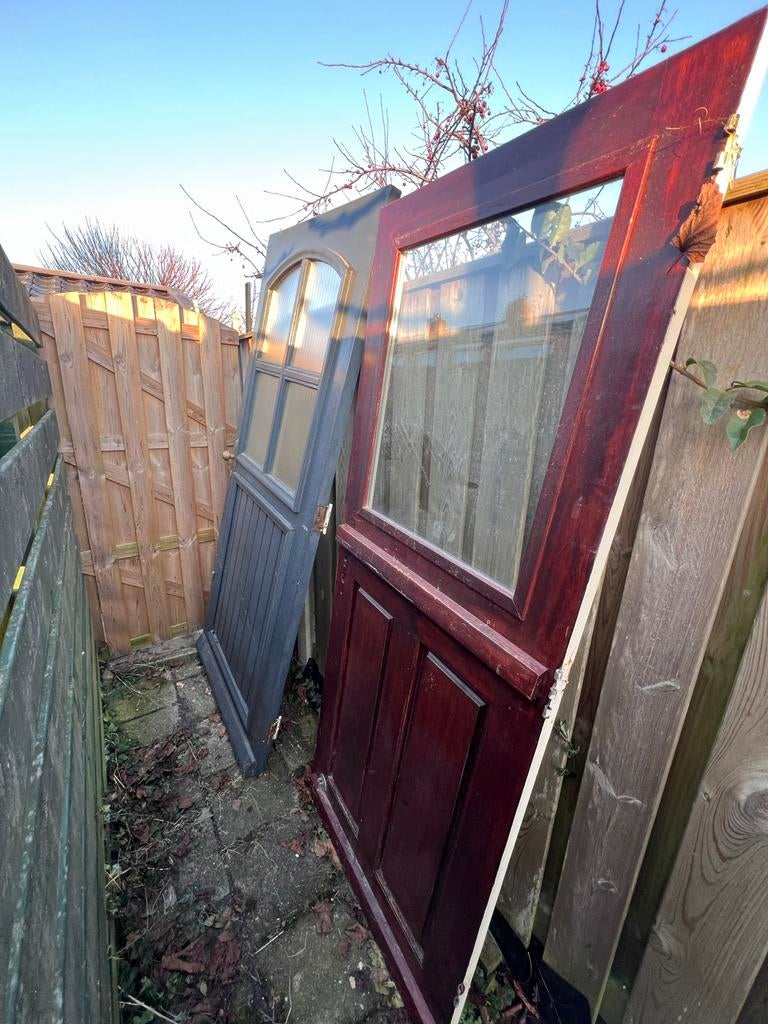 Twee gebruikte deuren te koop, Ophalen, Gebruikt, 80 tot 100 cm, Binnendeur