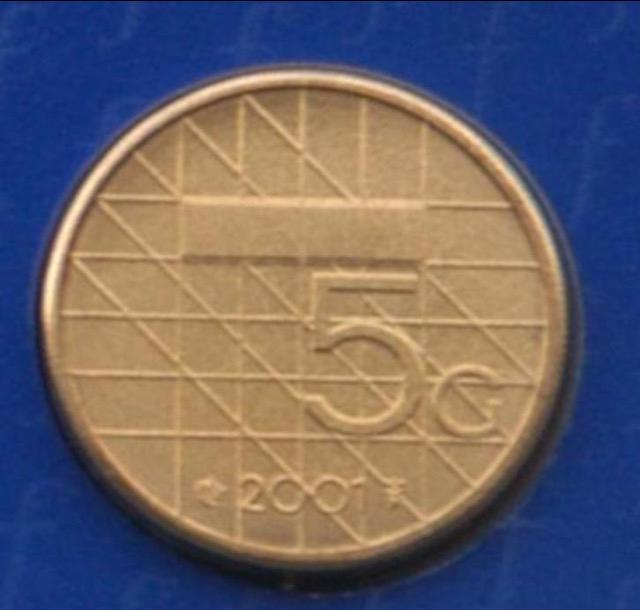 5 gulden 1988 1989 1990 1991 1992 1993 1994 1995  UNC vijfje, Ophalen of Verzenden, Koningin Beatrix, 5 gulden, Losse munt